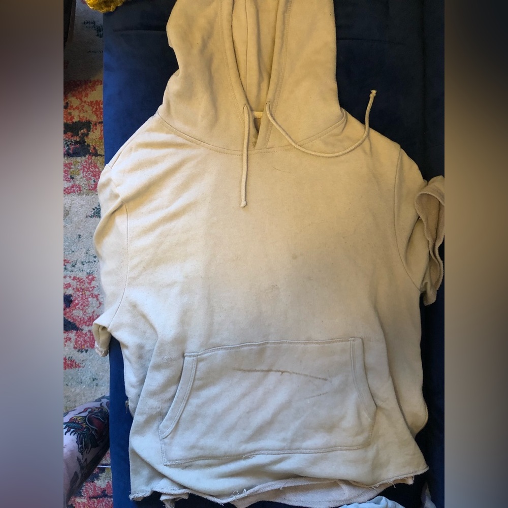 Your Neighbors sleeveless hoodie with zipper sides
